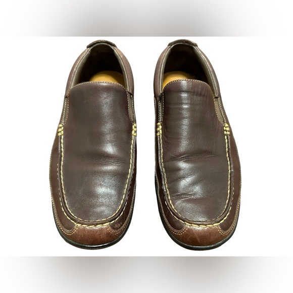 Cole Haan Tucker Venetian Dark Slip on Leather Shoe Loafers Mens Sz 9.5W‎ main image 5